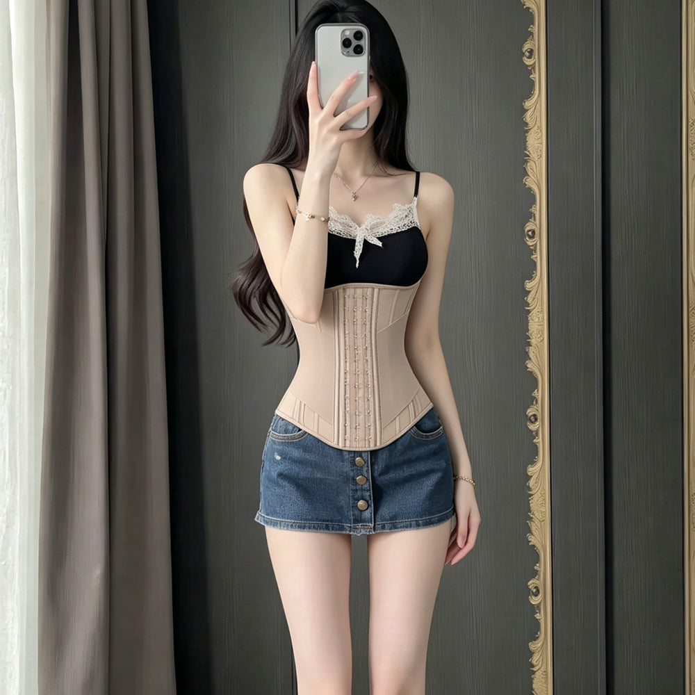 15-bone [thickened] mesh breathable waistband, abdominal belt, tight shaping, enhanced body shaping, slimming look, sports waistband
