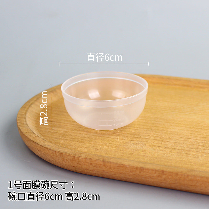 Beauty bowl spa mask mixing tool plastic mask bowl wholesale set - flat rim bowl