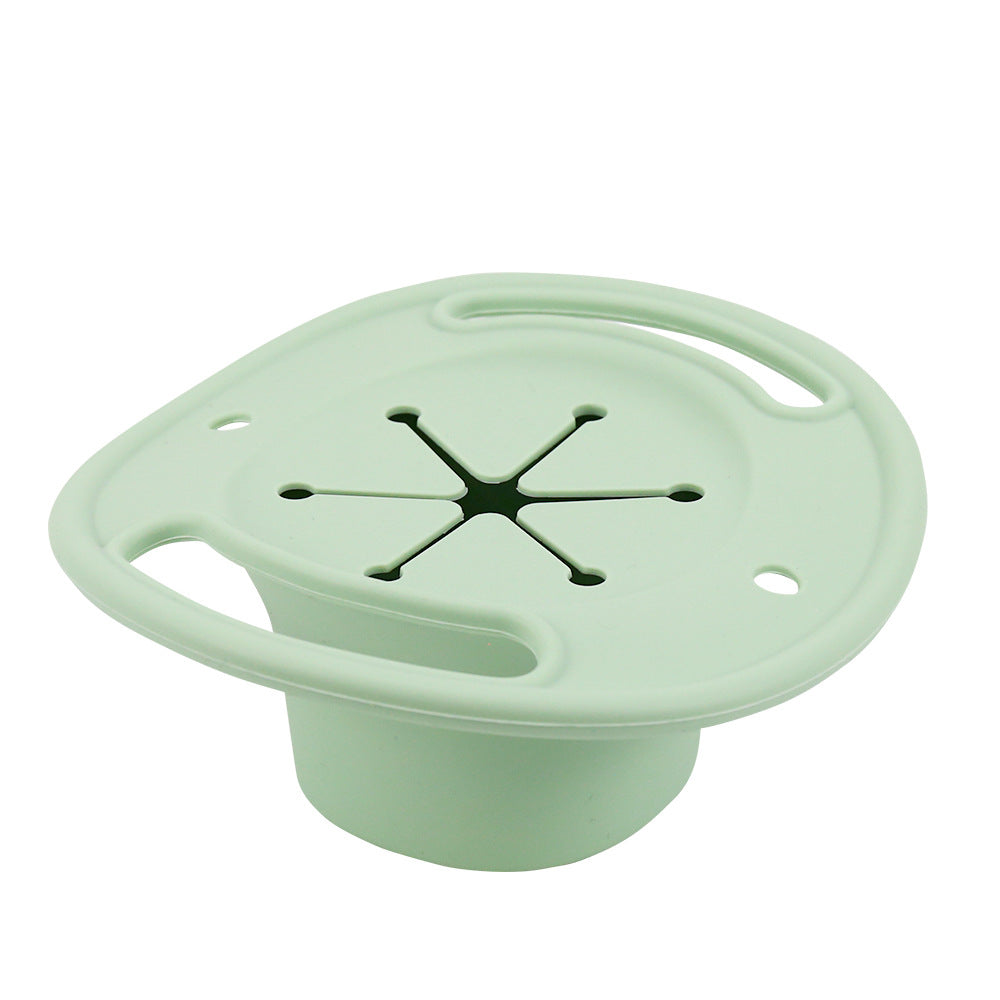 Cross-border new denim hat binaural handle silicone snack cup, portable children's cartoon snack cup with lid