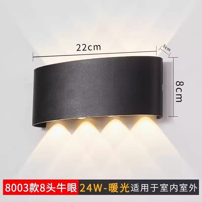 Outdoor waterproof wall lamp - modern minimalist style for bedroom bedside, hallway, outdoor villa courtyard - waterproof, hardwired wall sconce