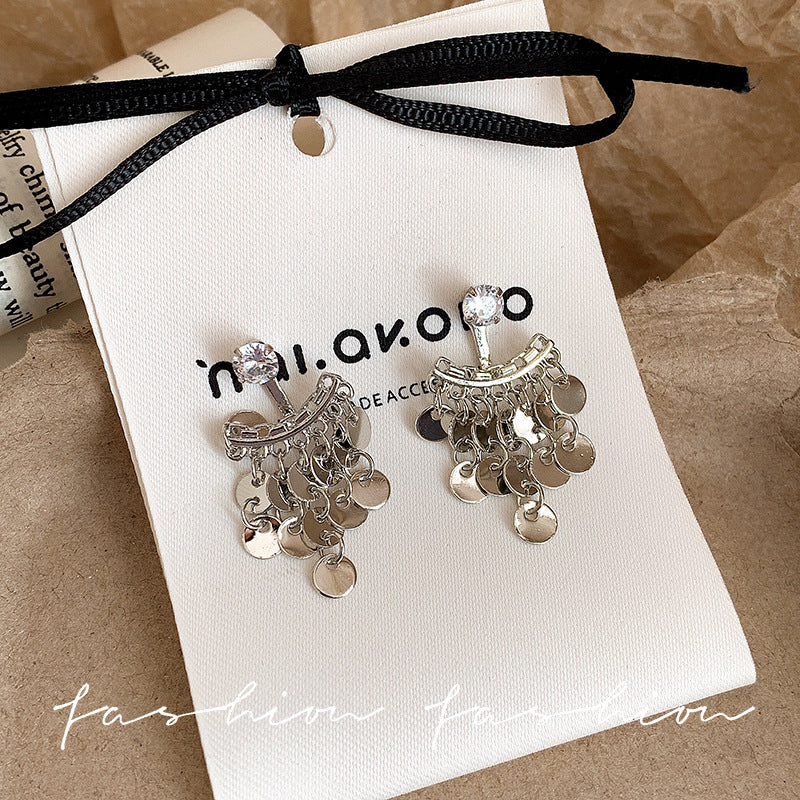 A two-wear super glittering sequin tassel earrings 2026new arrivalbest sellingaccessible luxuryelegant earrings classy earrings