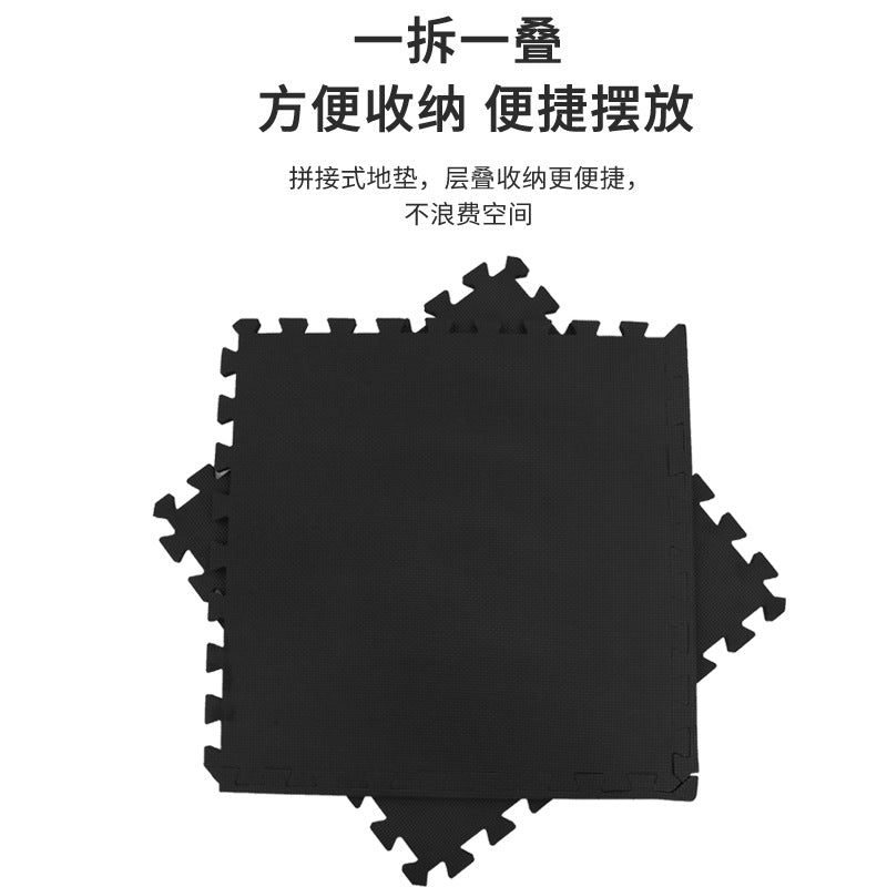 Export amazon japan black cross pattern 60*60eva foam splicing taekwondo floor mat shock absorption and sound insulation