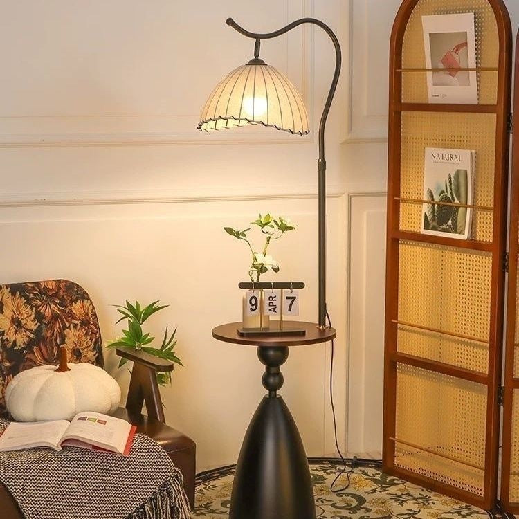 Medieval style floor lamp living room sofa bedroom bedside sunset classy creative popular vertical fishing lamp