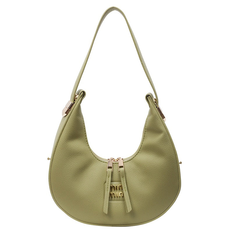 Simple underarm dumpling bag 2025 summer new Korean version handbag niche crescent bag commuter fashion shoulder bag