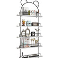 Living room bookshelf storage cabinet kids storage rack iron ultra-thin bookcase gap wall hanging for home door rear picture book shelf