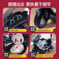 Alloy motorcycle toy for boys, racing simulation motorcycle model, iron horse police car, children's pull-back toy car gift