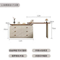 120 drawer cabinet + 120 dressing table combination [walnut + khaki]
