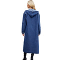 Fashion cross-border  women's spring and summer new arrival   washed hooded long denim outwear windbreaker