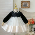 Girls' dress - new autumn  collection: stylish hepburn-inspired birthday dress for baby girls