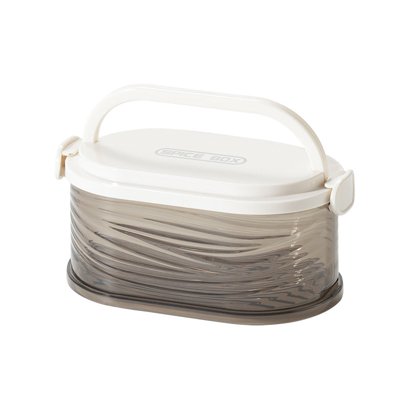 Living room grid sealed tank scented tea storage box multi-layer grain tank storage tank dry goods transparent storage tank with lid