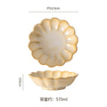 Clay salad bowl dessert soup bowl restaurant hotel high-value retro style tableware for home fruit plate noodle bowl cold bowl