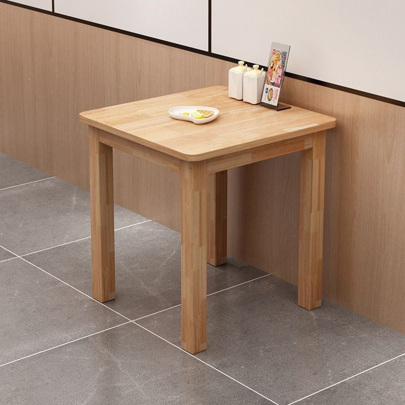 Solid wood dining table, fast food table and chairs, noodle restaurant dining table and chairs, rectangular table, square dining table, food stall, snack bar dining table