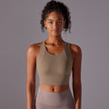 Customizable sports bra - figure-flattering, slimming, and back-supporting workout top for yoga and fitness - women's bra