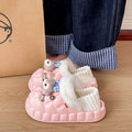 Shirley rose cotton slippers women's winter 2025 new arrivaloutwearthick soleheattechfleece-lined indoor home non-slip baotou cotton shoes