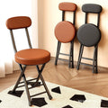 Folding chair - portable dining chair for home, dorm room, balcony, and leisure - space-saving, easy-fold backrest chair