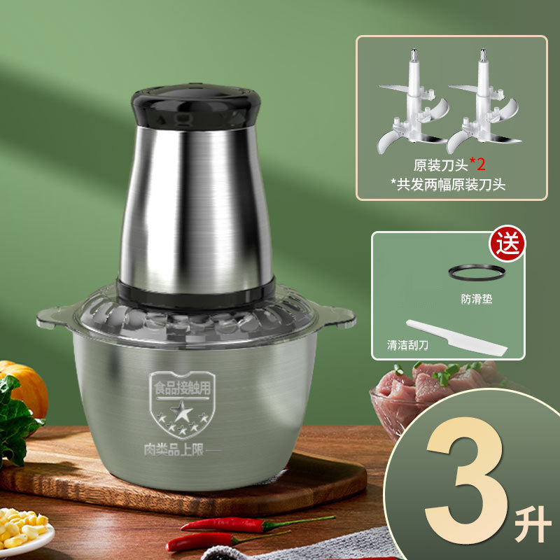 stainless steel meat grinder small for home mixer dumpling meat filling large capacity automatic food processor wholesale