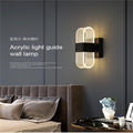 Minimalist bedside lamp creative bedroom living room bedside nordic led acrylic aisle background wall post-modern wall lamp
