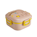 kids lunch box primary school student three-compartment lunch box thermal insulation microwaveable anti-fall sealed double-layer lunch box gift