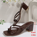 Plus size women's summer sandals & slippers for export - chunky heel, square toe, high heel, new  collection