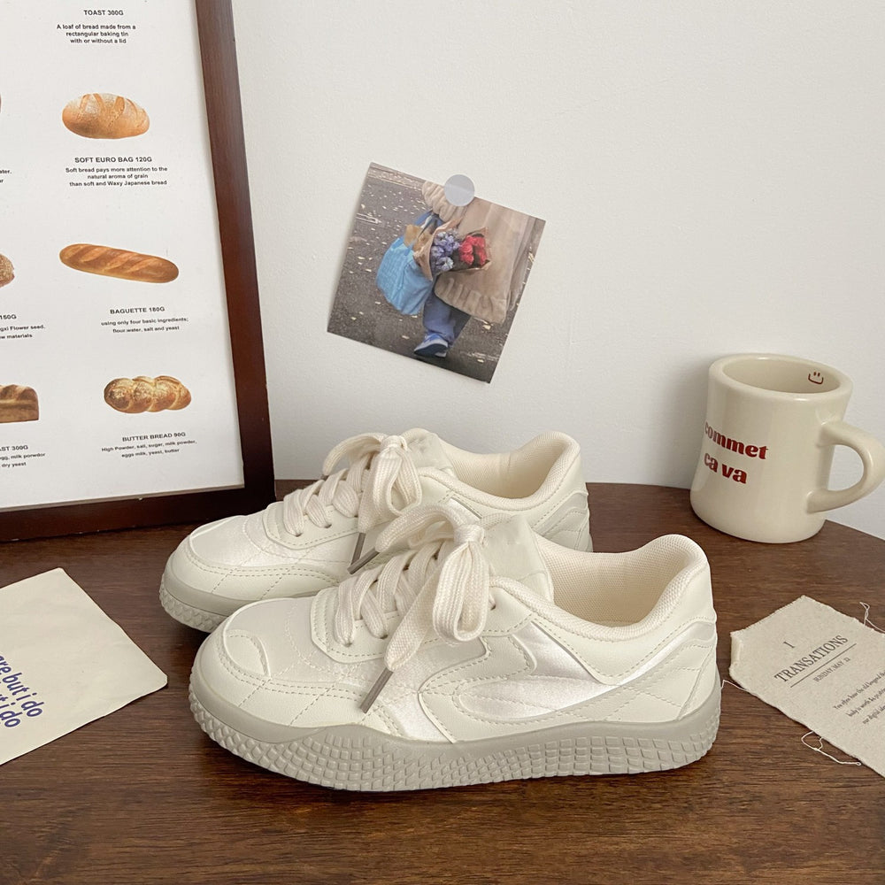 Women's german army trainers (gats) - unique design, chunky sole sneakers, new autumn 2026 collection, breathable white shoes, versatile chic footwear