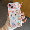 Fresh double-frame large window childlike hand account note small animal suitable for iphone18/17pro mobile phone case