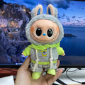 Labubu doll clothes only - 17cm plush doll cute dress-up outfit for generations 1, 2, and 3 - sports set