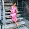 Sexy cutout cami v-neck nightclub dress evening party gown -  hot seller european and american women's clothing