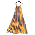 K-stylestripes suspender small diamond flower dress women's summerhigh waista word easiest for match long skirtwork clothing outfit skirt