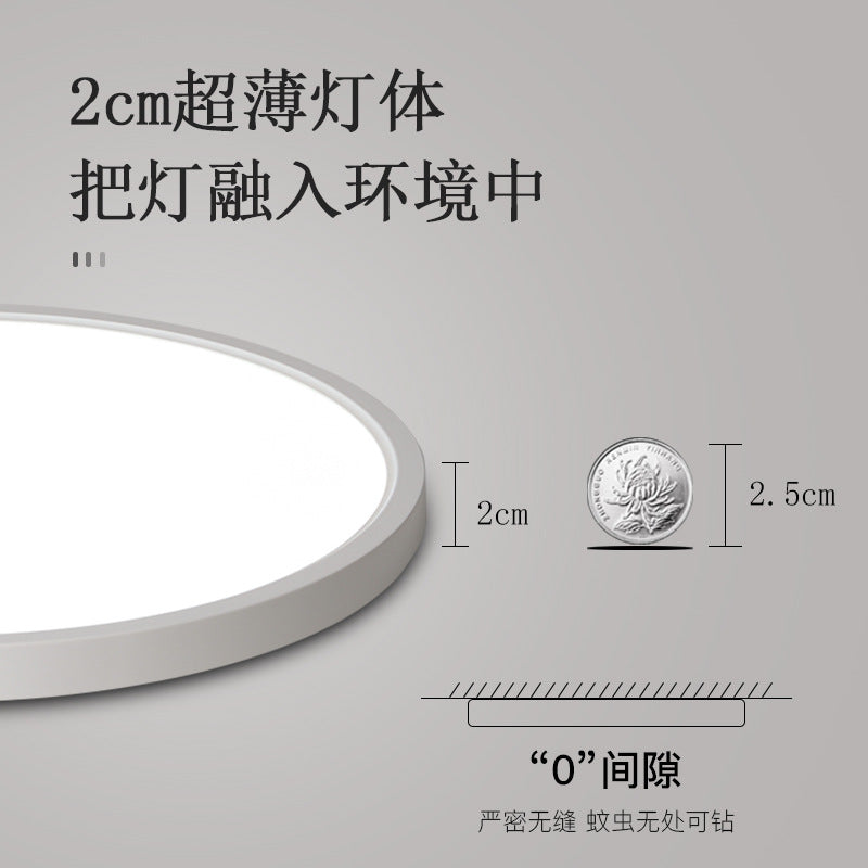 Full spectrum eye protection ultra-thin led ceiling light round bedroom living room light simple modern aisle light home decoration lighting