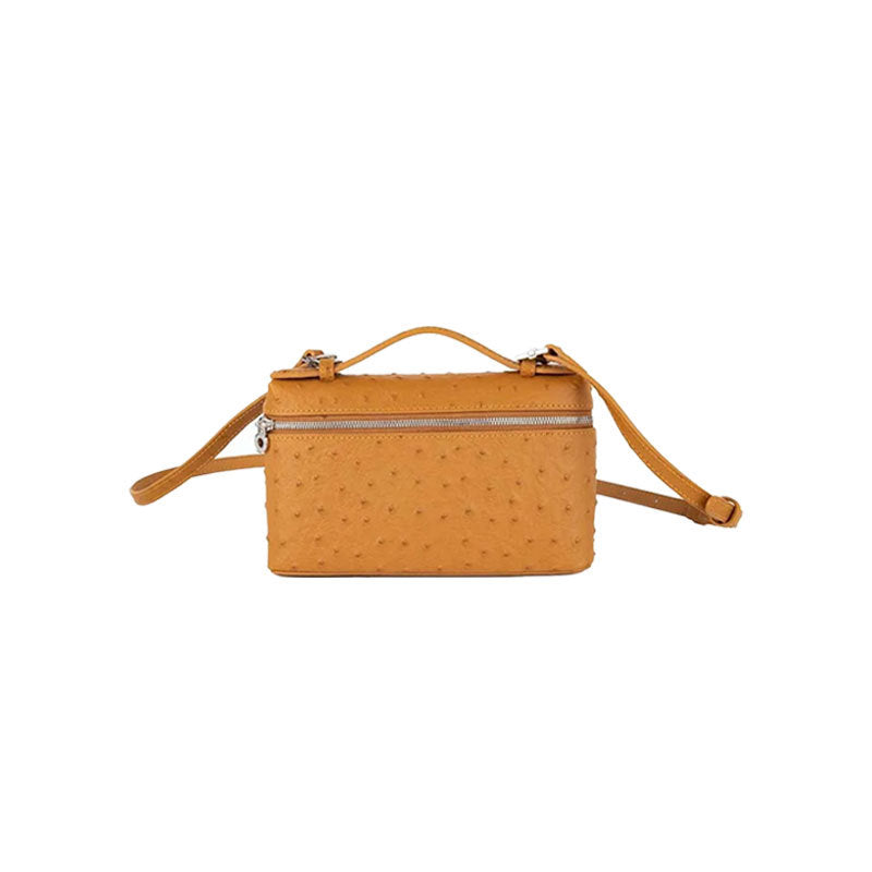 Lp19 lunch box bag genuine leather mini fashion women's bag 2025 new gigi same style satchel box bag crossbody small bag