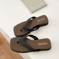 Manufacturer's new thick-soled wedge flip-flops for women, summer retro high-end outwear slippers, beach vacation flip-flops, wholesale