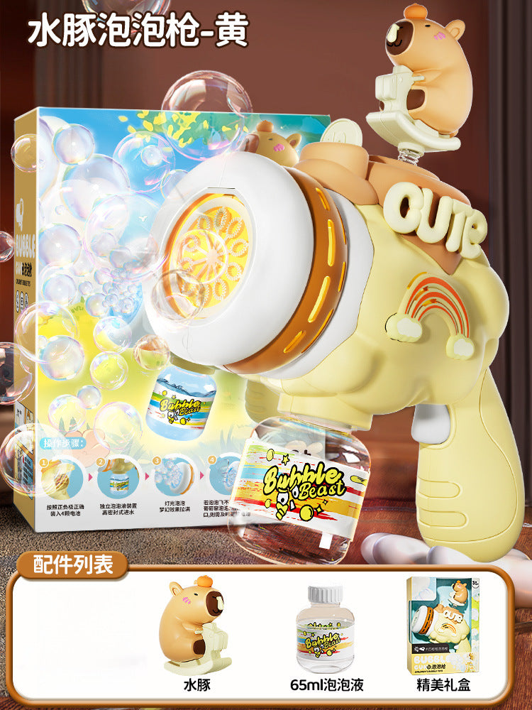 Children's bubble gun toy internet celebrity same style kapie fully automatic electric douyin bala creative bubble machine birthday gift