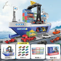 new giant cargo ship children's alloy car container set storage toys large ship model wholesale