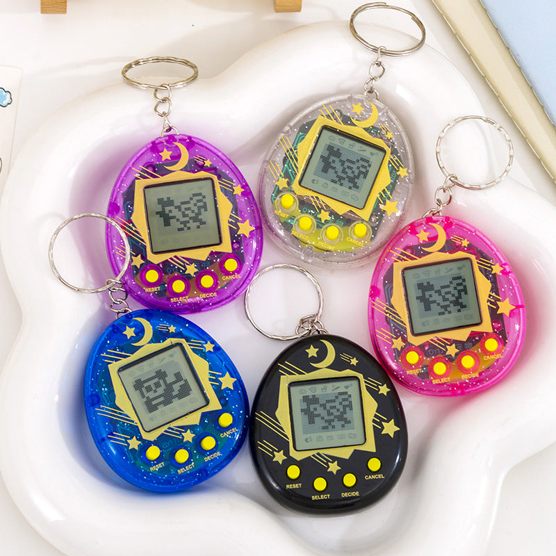 Hot-selling electronic pet toy for export: mini virtual pet game console keychain