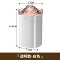 new volcano rainbow flame aroma diffuser, mini home humidifier with ambient light, usb desktop humidifier