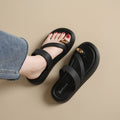 Women's summer flip-flops: new fashionable thick-soled casual french-style height-increasing versatile thong sandals for outdoor wear