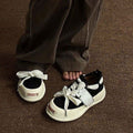 Celebrity-inspired open-toe canvas sneakers: 2026 spring/autumn new arrival - trendy height-increasing casual platform sneakers for women