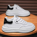 Men's 2025 spring new lightweight white sneakers, skate shoes, trendy versatile fashionable breathable youth niche streetwear shoes