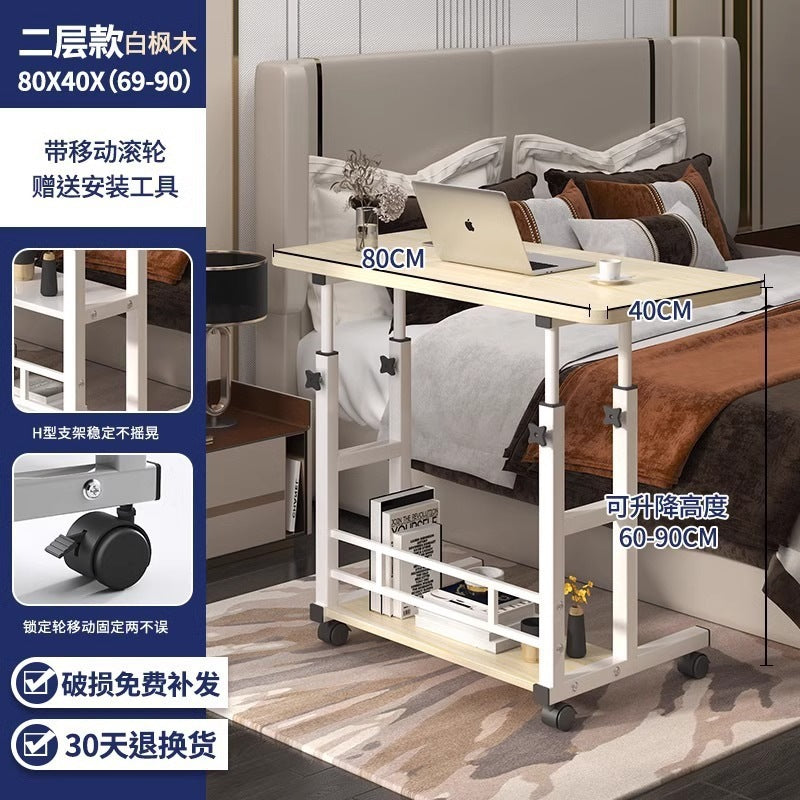 Bedside table movablelift computer table for home bedroom desk simple student dormitory bed small study table