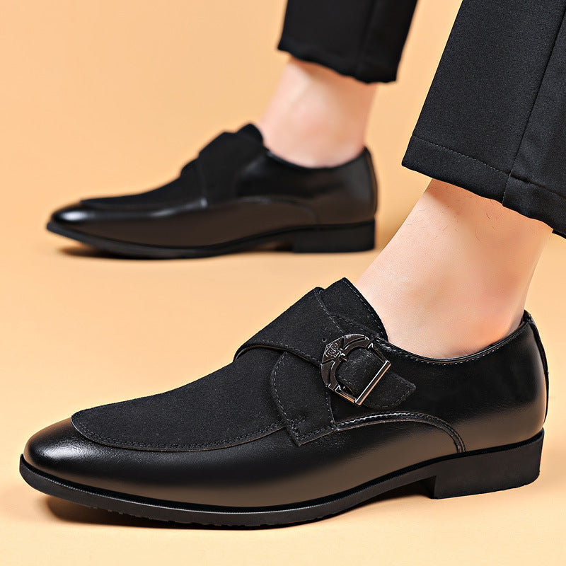 2024 summer men's leather shoes: new business formal & casual dress shoes, suede, british & korean style, pointed toe, plus sizes available