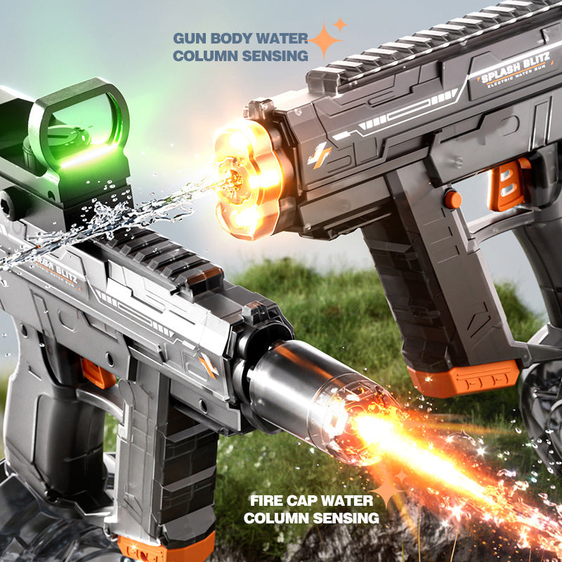 summer water electric continuous water gun toy outdoor large capacity beach water splashing festival wholesale boys and girls