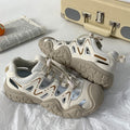 Fashionable outdoor hollow-out casual shoes for women, 2026 summer new collection, chunky sneakers, running shoes, hiking shoes, dad shoes