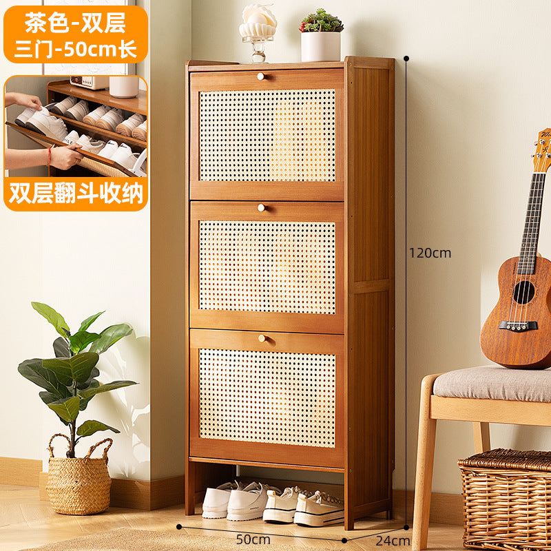 Simple shoe rack household door multi-layer with door dust-proof entry shoe rack shoe cabinet high vertical integrated storage rack