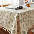 Ins tablecloth fabric cotton and linen small fresh scandinavian style populargirl heart plaid coffee table dining table dormitory desk mat