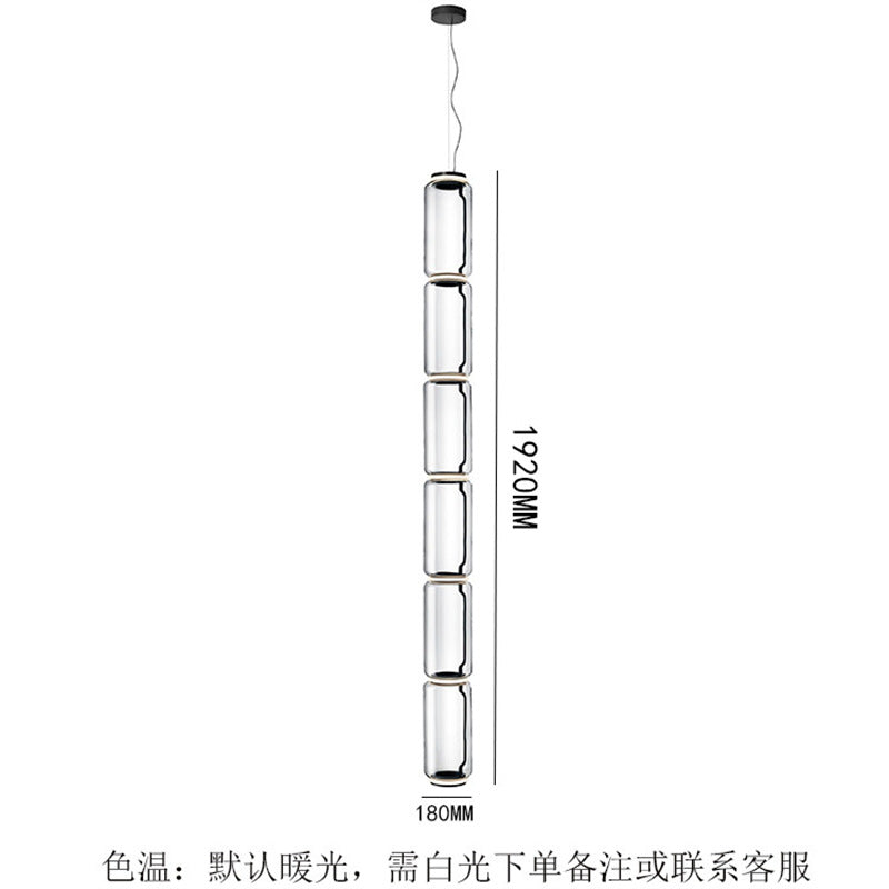 Zhengda home furnishing italian flos import glass height milan led stairwell living room dining room study chandelier