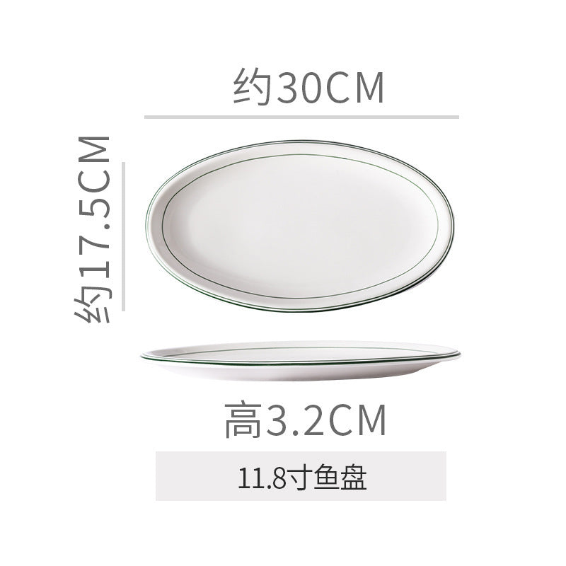 Minimalist pure white ceramic bowl, plate, and dish set - premium dinnerware for restaurants, hotels, and home use - ideal for desserts, steaks, and entrees