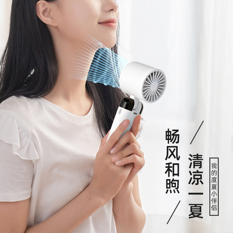 new arrival refrigeration handheld fan mini foldable with digital display silent desktop outdoor ice compress hanging neck fan