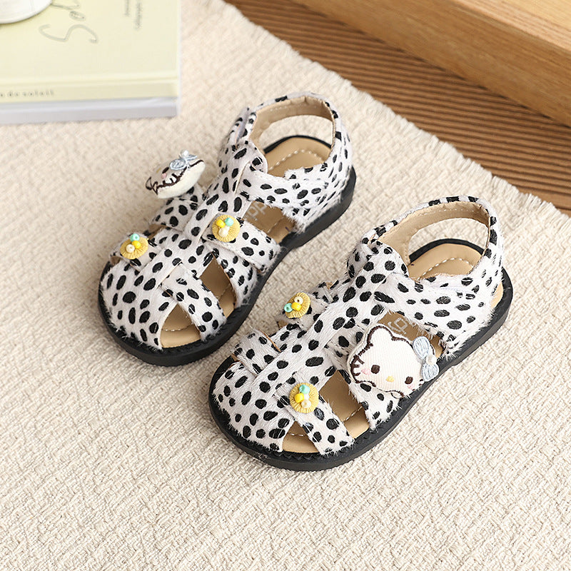 Baby girl sandals  summer kids closed-toe roman sandals super cute princess shoes bowknot girls birkenstock sandals