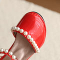 Vancahao girls' leather shoes  new children's hostess leather shoes girls' performance catwalk princess shoes