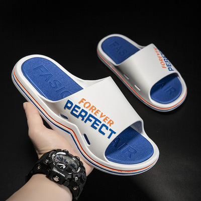 2024 new men's athletic sandals & slippers - summer fashion, outdoor wear, one-strap, thick-soled, home anti-slip indoor slippers for men